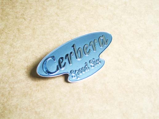 Cerbera speed 6 boot badge (silver) Cerbera speed 6 boot badge (silver)