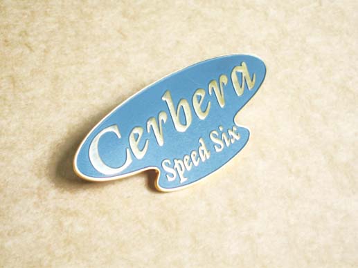 Cerbera speed 6 boot badge (gold) Cerbera speed 6 boot badge (gold)
