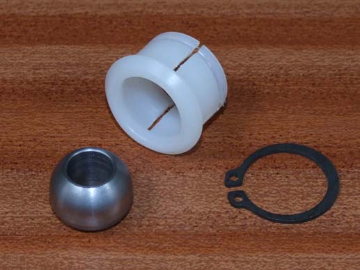 Gearbox pivot ball, bush & circlip