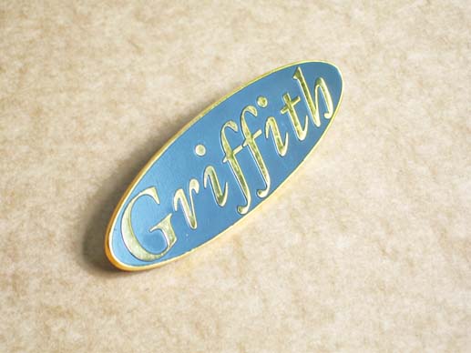 Griffith boot badge (gold) Griffith boot badge (gold)